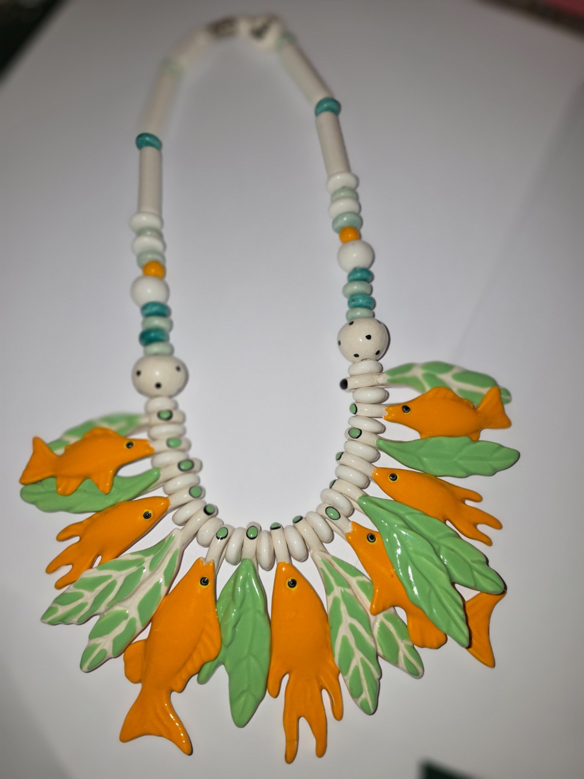 VINTAGE  Ceramic STATEMENT FISH RUBY Z BEAN FINNE… - image 6