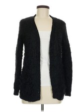 Apt. 9 Women Black Faux Fur Jacket M