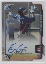 2015 Bowman Chrome Prospects Refractor 342/499 Erik Gonzalez #BCAP-EG Auto 10ve