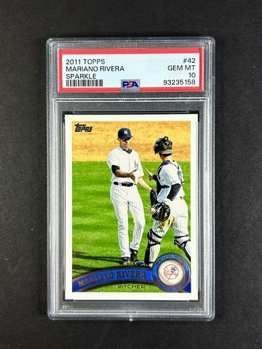 Mariano Rivera 2011 Topps 42 Sparkle Glove Variation PSA 10 SP SSP Yankees HOF
