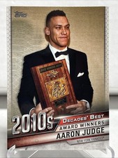 AARON JUDGE 2020 TOPPS BASEBALL DECADES’ BEST INSERT CARD DB-100! NY YANKEES