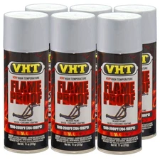 VHT High Temp Paint VHTSP117 (6-PACK); FlameProof Flat Aluminum 1300°-2000°F