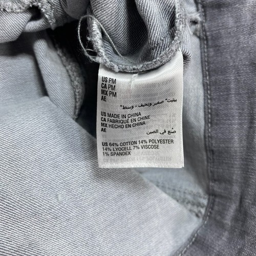 Charter Club Denim Jacket Womens size Medium Petite PM Gray Shades 2 Pockets New - Picture 4 of 7