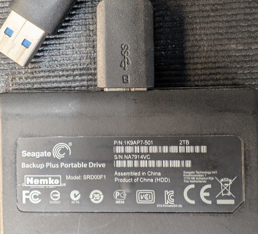 Seagate Model SRDOOF1, 2TB External Hard Drive Portable | eBay