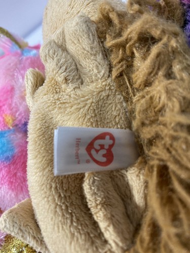 Ty Beanie Boos Lot Of 3 Fantasia Herbert Doty Unicorn Cat Chipmunk - Picture 6 of 8