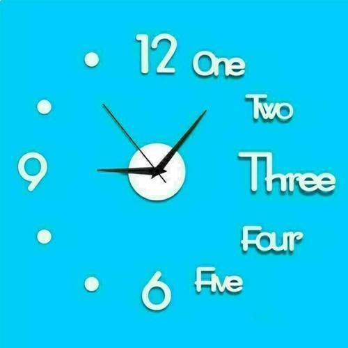 DIY 3D Modern Large Number Mirror Wall Sticker Big Watch Home Office Decor US - Picture 16 of 17
