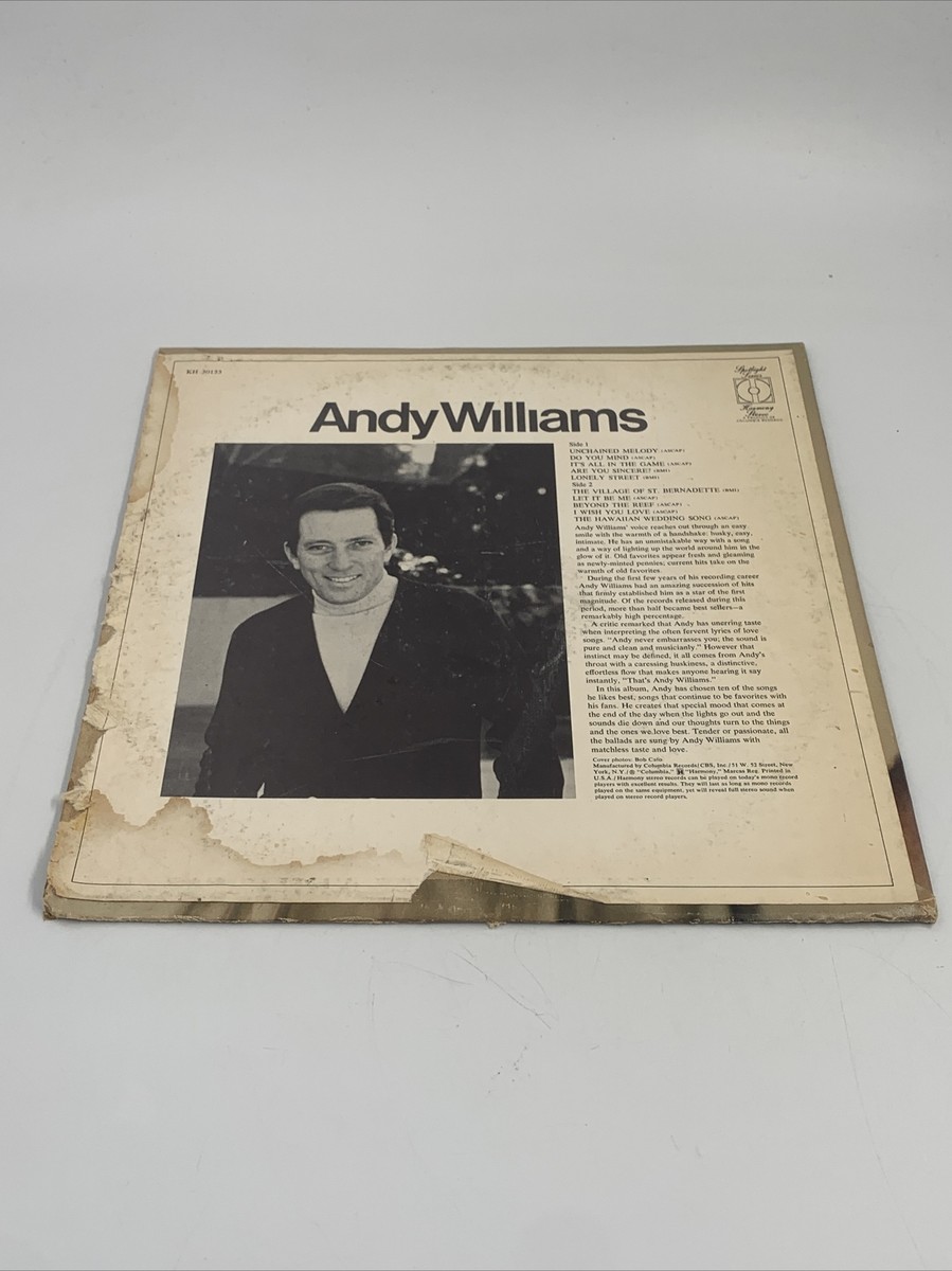 Andy Williams - Self-Titled - KH 30133 - Vinyl LP | eBay