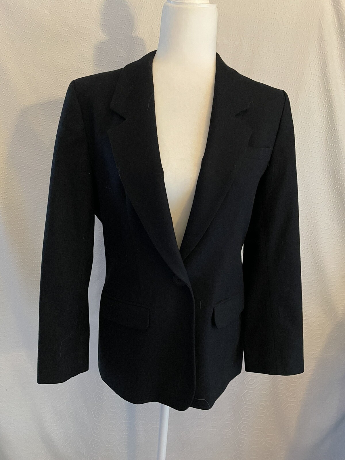 Pendleton Blazer Jacket 6 Petite Black Wool - image 1