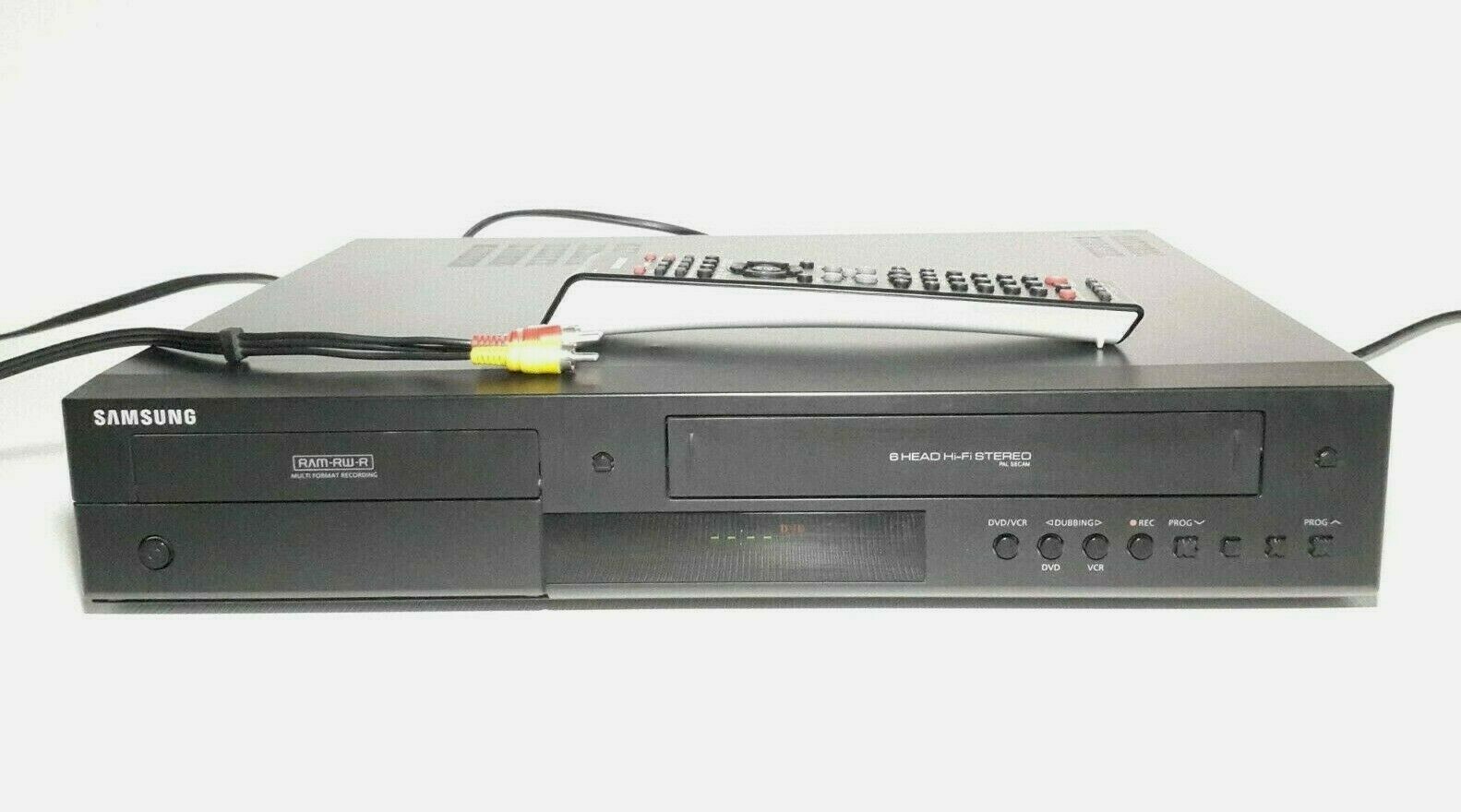 Samsung DVD-VR370 6 Head Hi-Fi DVD Recorder VHS VCR Player Combo Tested Works  