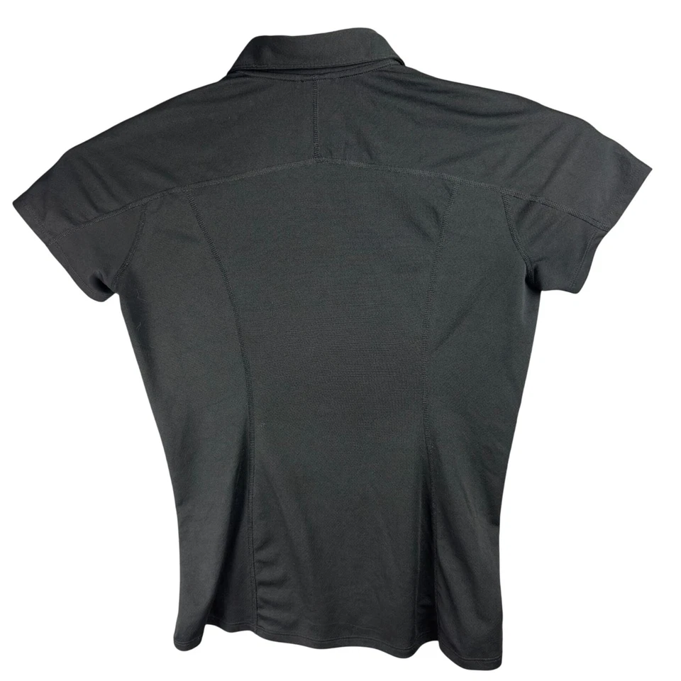 Женская велосипедная футболка The North Face L черная 1/4 на молнии с короткими рукавами - Изображение 2 из 4