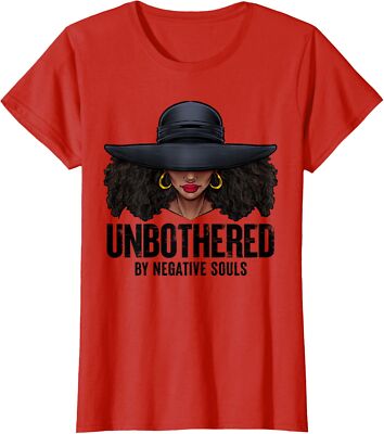 Unbothered Sassy Black Queen African American Ladies Ladies' Crewneck T-Shirt