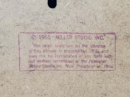 Vintage Miller Studio 3D Horse Head Art 1955 NO CRACKS Mid Century Modern MCM  - Bild 22 von 23