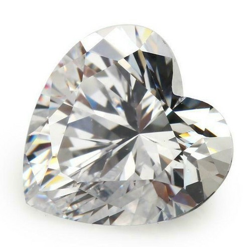 Cubic Zirconia White Loose Stones Very Best Quality: Round, Oval, Heart, Square - Picture 13 of 18