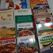 RICETTE VEGANE DIMAGRANTI ECONOMICHE E STUZZICHINI GRANDE LOTTO DI RIVISTE LIBRI