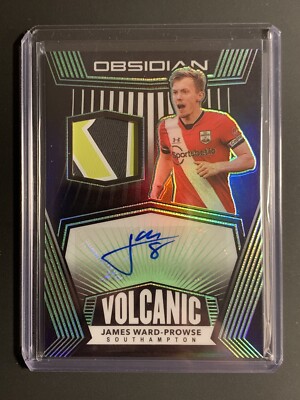 2020-21 Panini Obsidian Soccer VO-JWP James Ward-Prowse Jersey Auto Green /25