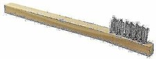 Seachoice Brass Mini Wire Brush Long Wooden Handle 7-3/4 In 92011
