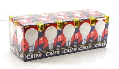 10x CALEX Glühlampe E27 Rough Service Matt 130V 60W NEU OVP