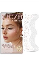 Glitter Freckles Face Tattoo - Gold - Glow Up Makeup Patches - Face Glitter Spec