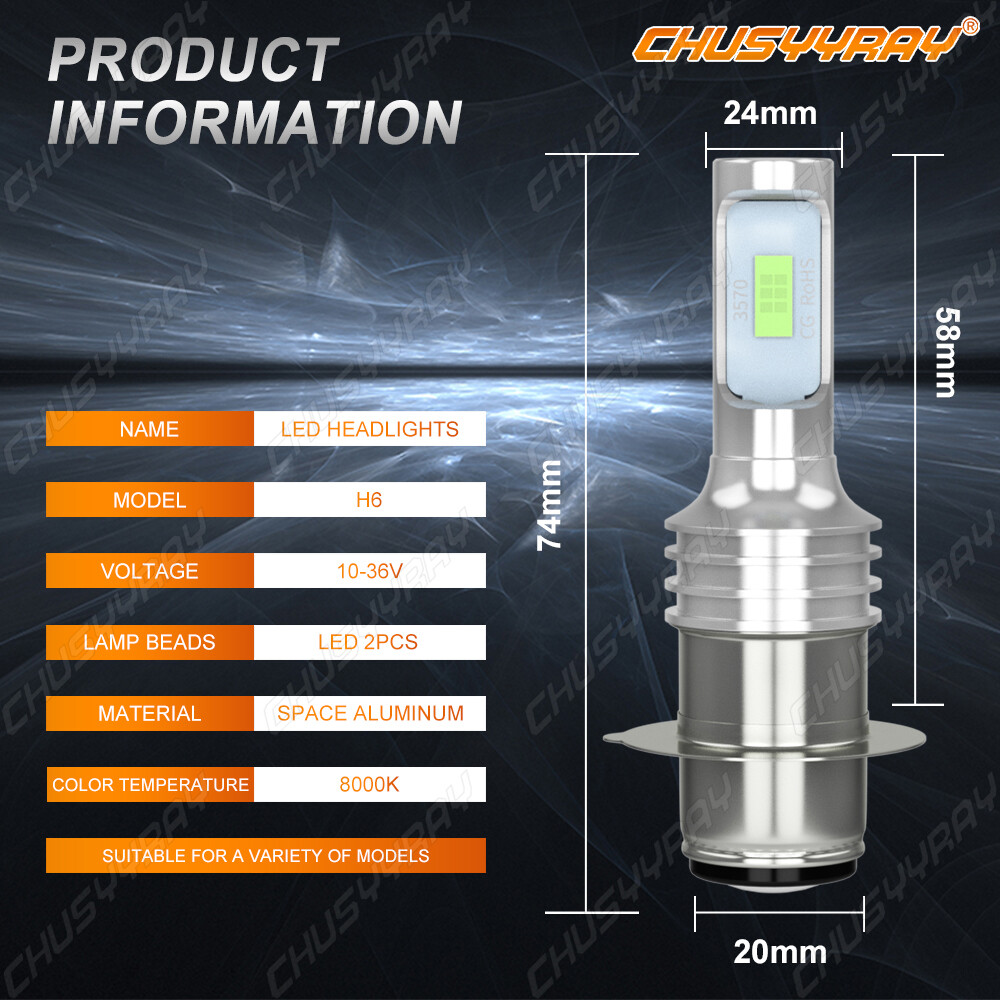 For Honda Rincon 650 680 2003-2015 H6 Xenon HID Hyper 8000K
