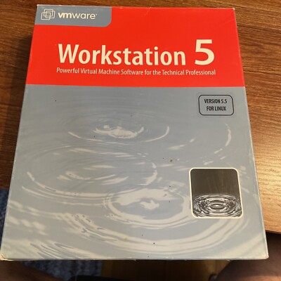 Vmware Workstation 5 Never Used. Box Has Software Book And License Key.