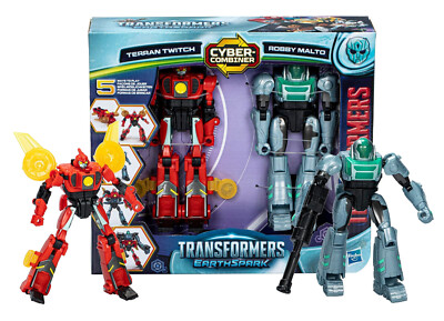 Transformers EarthSpark Cyber-Combiner Terran Twitch & Robby Malto 5'' Figure NIB