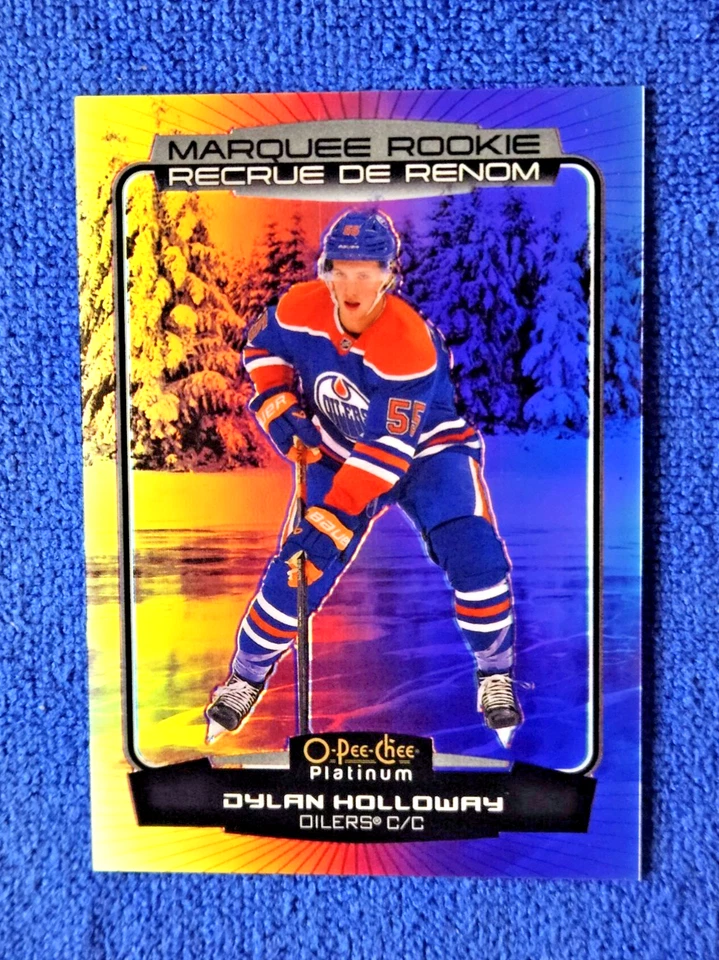 2022-23 DYLAN HOLLOWAY O-Pee-Chee Platinum Pond Hockey Marquee Rookie #207 RARE - Image 3 of 4