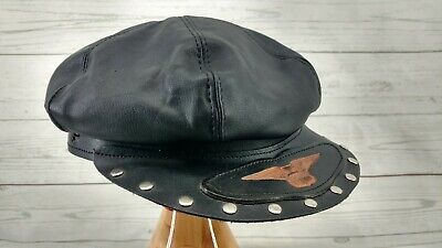 Vintage 80s 90s Easyriders Leather Newboy Cabbie Motorcycle Vintage 80s 90s Easyriders Leather Newboy Cabbie Motorcycle
