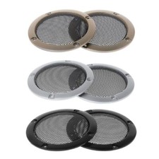 2pcs 3inch Decorative Steel Mesh Circle Speaker Protective Covers Cases