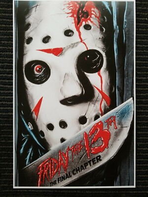 Friday the 13th The Final Chapter Movie Jason Vorhees Art Poster MATTE 13x19