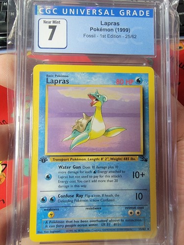 Lapras (1st Edition) graded CGC 7 for sale on eBay