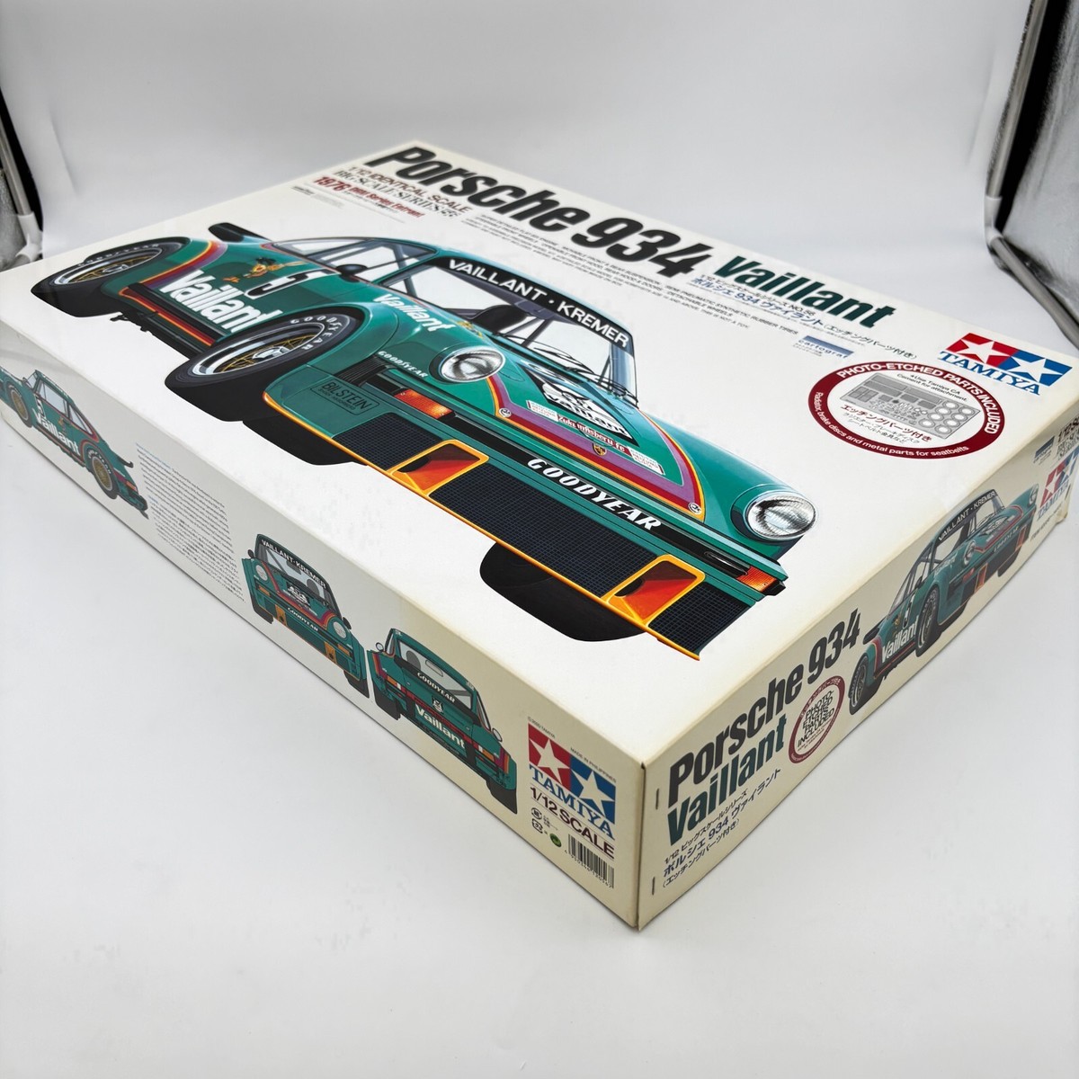 Tamiya Porsche 934 Vaillant 1/12 Scale Model Car Kit - 12056