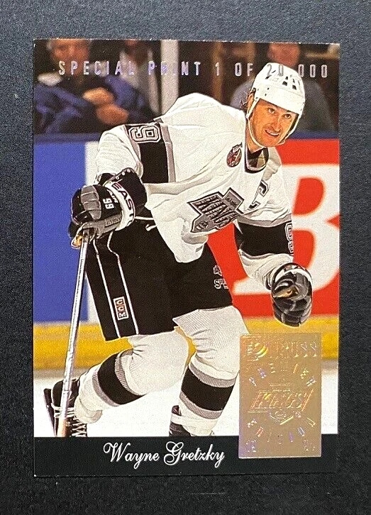 WAYNE GRETZKY Donruss Impresión Especial Lámina Dorada Inserto GRATIS ULTRA PRO ONE TOUCH Foto 2 de 3