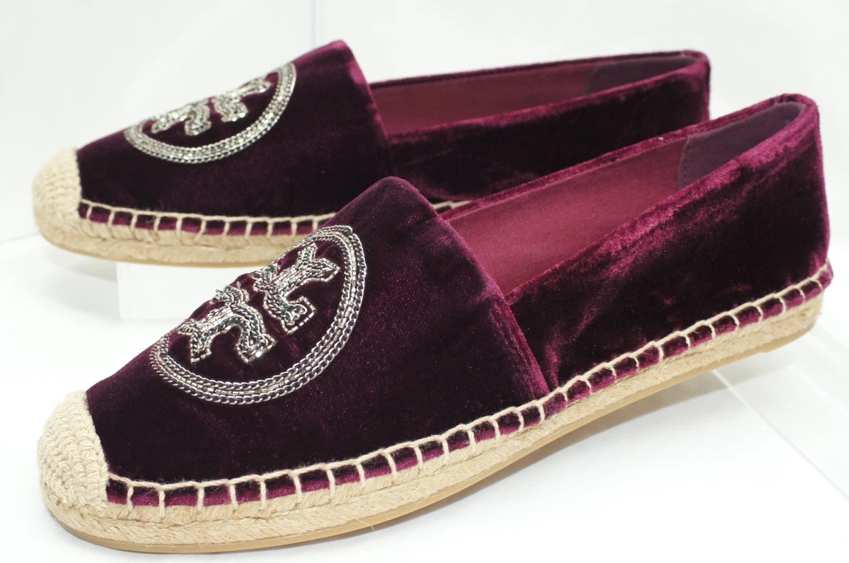 Tory burch velvet shop espadrilles