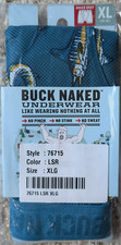 Duluth Trading Buck Naked Boxer Briefs Sz XL 40-42 Blue w/ Swordfish