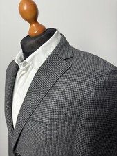 Corneliani men  s 2 btn wool cashmere check blazer jacket size IT50 US40 p2p 20,9