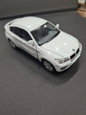 Bmw X6 White Kinsmart Toy Car Model 1/38 Scale Diecast Metal New Open Doors