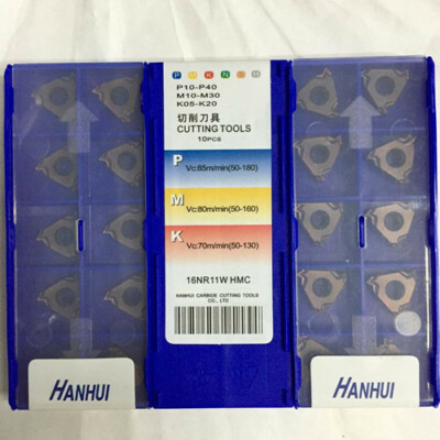 10PCS  CNC internal thread tooth insert 16NR 11W HMC
