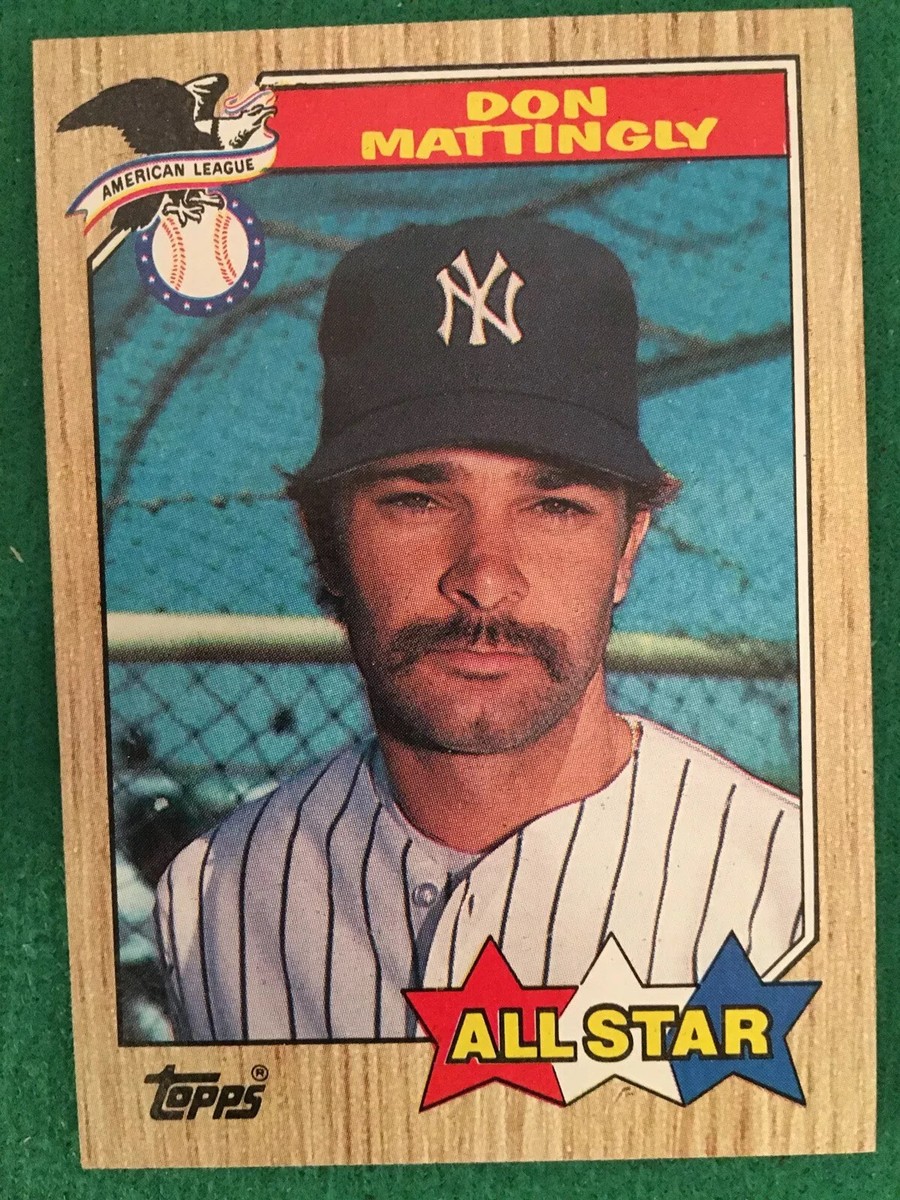 Error Card Topps #606 1987 Don Mattingly NO TRADEMARK BLACK WING