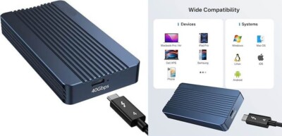 Carcasa para SSD M.2 NVMe de 40 Gbps carcasa para disco duro externo.neuvo.2024.