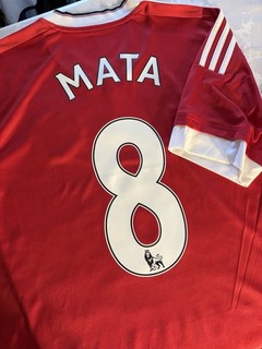 Manchester United 2015/16 Home Football Shirt Adidas Mata #8 Size Large