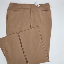 New York  Company Women  s Dress Pants Size 12 Average Tan Brown Straight Leg...