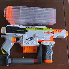 NERF Modulus Stryfe With Worker Folding Stock 1 6 And 4 18 Round Magazines