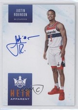 2019-20 Panini Court Kings Heir Apparent Citrine /49 Justin Robinson Auto 9cf