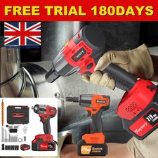 2000NM BRUSHLESS IMPACT WRENCH CORDLESS DRILL SET FOR CAR TYRE LUG NUT REMOVAL