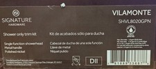 Signature Hardware SHVL8020GPN Vilamonte Pressure Balanced Shower Trim Only