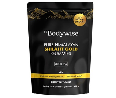 #ad Be Bodywise Pure Himalayan Shilajit Gummies Gold I No Added Sugar I Ashwagand... $28.99