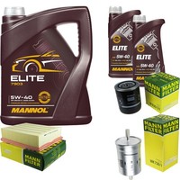 Mann Inspektionspaket 7L Mannol Elite 5W-40 FüR Audi A4 Cabriolet 2.4 3.0