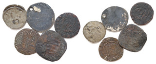 Lot of 5x Mediaval coins D=13 17mm