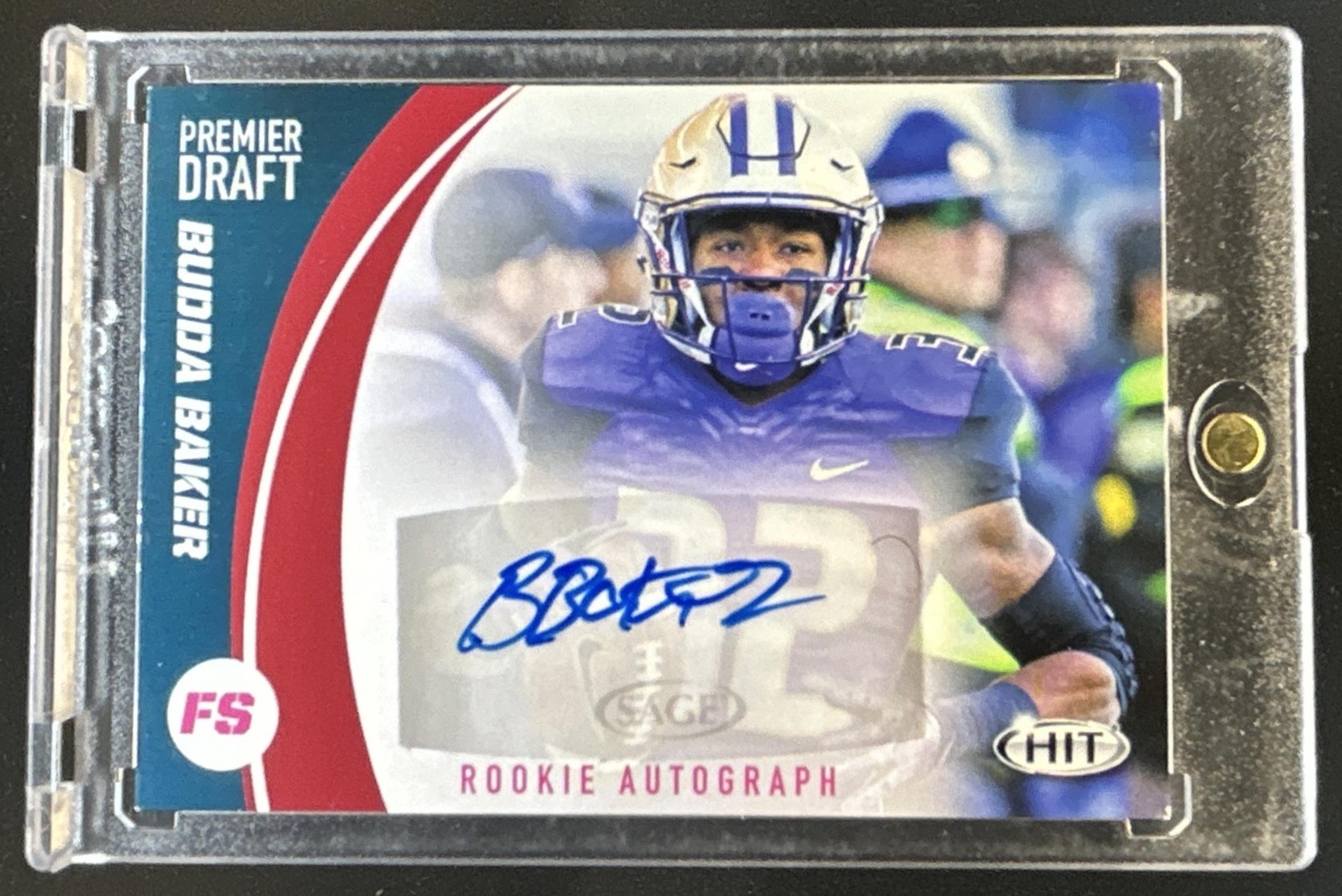 Budda Baker SA-GE Hit Premier Draft Autographs #A32 Red