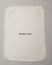 SERGIO ROSSI Drawstring Logo Dust Bag 9 1/2" x 13" Purse Shoes Storage Cover